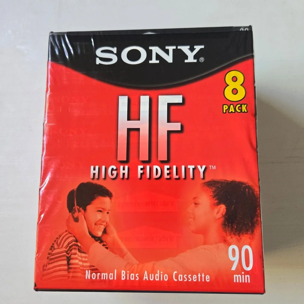 Sony HF High Fidelity Normal Bias Audio Cassette 8 Pack C90HFL 90 Min